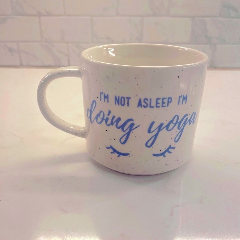 Double Sided Speckled Yoga Mug